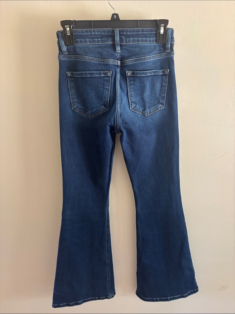 KanCan Women’s 25 Dark Blue High-Rise Flare - Picture 5 of 5